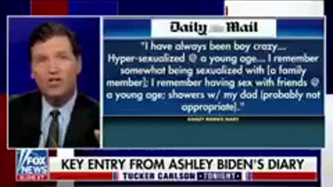 Ashley Biden's diary and mentioning of sexualization and allegedly showering with her father (Joe)