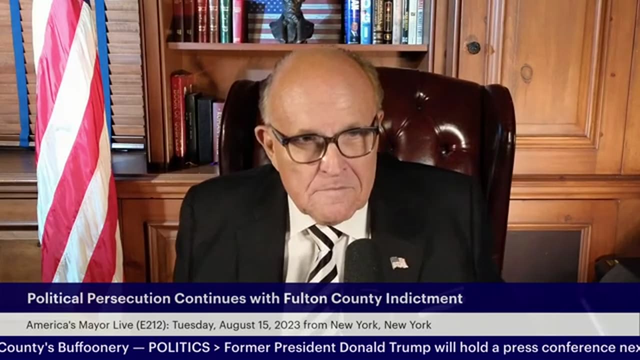 America's Mayor Live (E212): Rudolph William Louis Giuliani Responds to Fulton County's Buffoonery