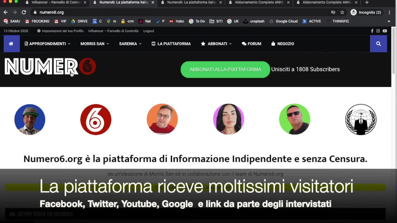 Influencer - vantaggi piattaforma