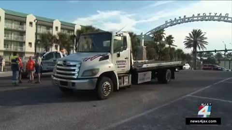 Car crashes through crowded Florida beach, injures multiple people