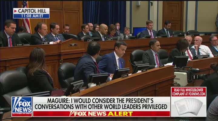 Swalwell questions acting DNI in whistleblower hearing