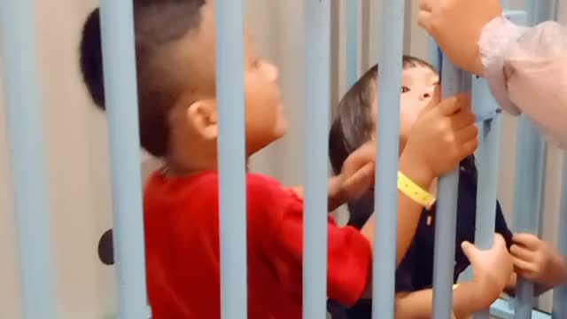 KIDS IN JAIL - BROTHER & SISTER JUST PLAYING