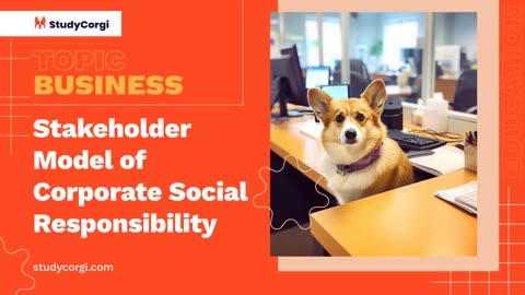 Stakeholder Model of Corporate Social Responsibility - Research Paper Example