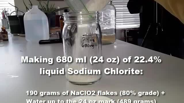 1I. MMS QUICK-VIDS: How to make 24 oz of materials for Chlorine Dioxide in under 5 minutes (See Correction in Description)