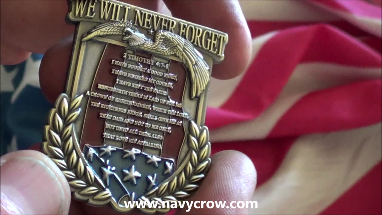 US Navy Memorial Day We Will Never Forget US Navy Collectible Prayer Coin