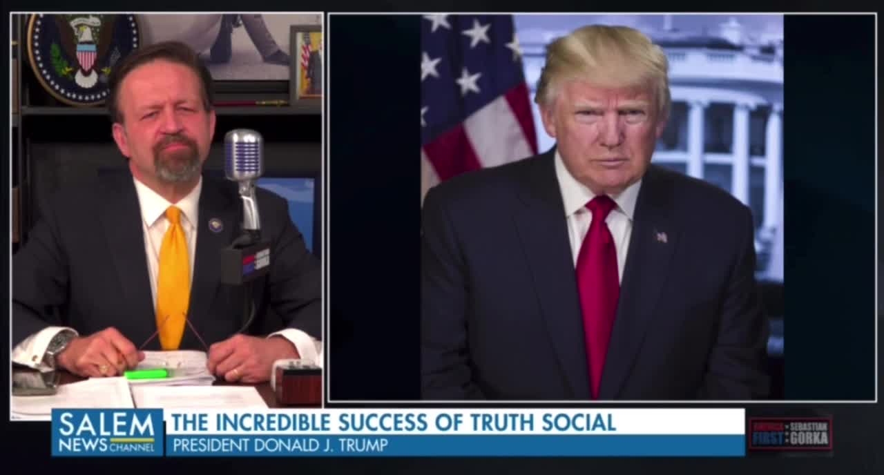 President Trump discusses Truth Social and says he will not go back to Twitter