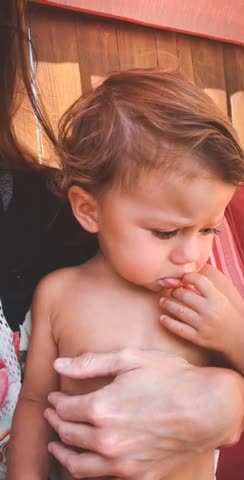 Sweet, Tender-hearted Baby Girl Cries When Mommy Sings