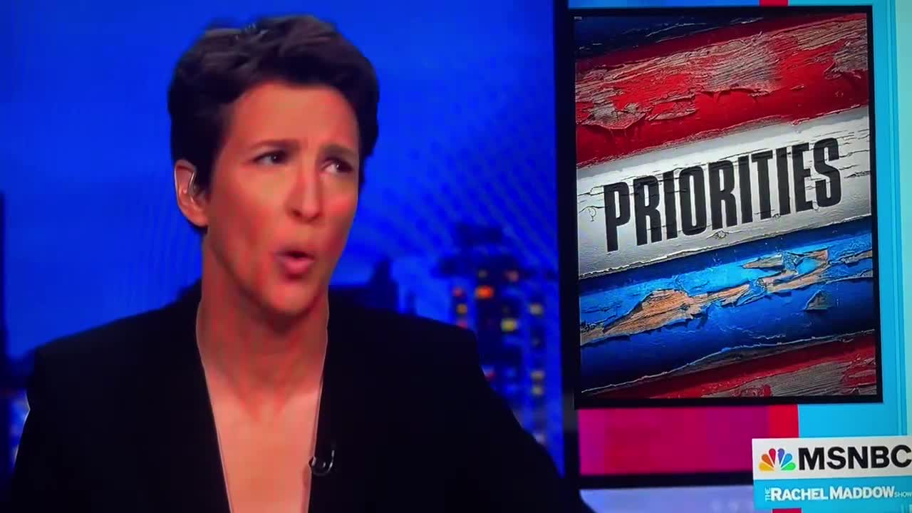 Mad Cow Maddow is so upset..