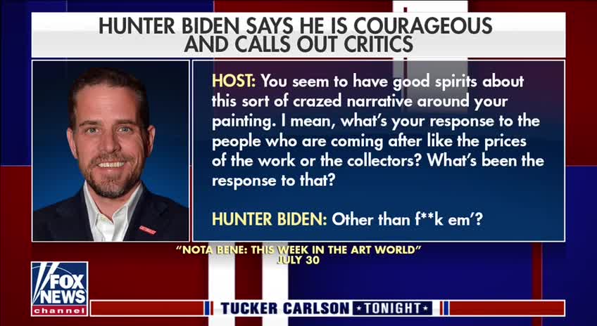 American Artist Hunter Biden on his art: It's