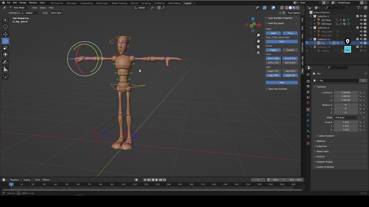 Anim - Animar un personaje con blender