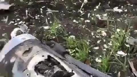 Another destroyed Ukrainian self-propelled 9A310M1 SAM Buk-M1