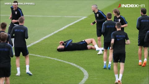 Trening hrvatske nogometne reprezentacije