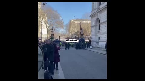 Justin Trudeau welcomed in London England