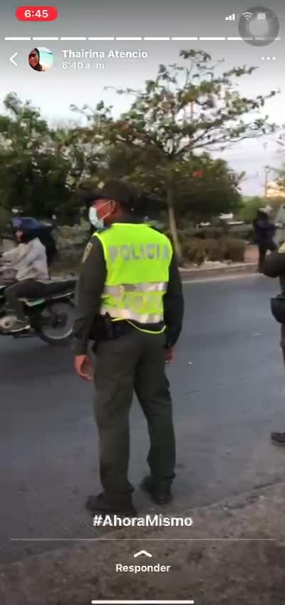 Protesta de motos en Cartagena