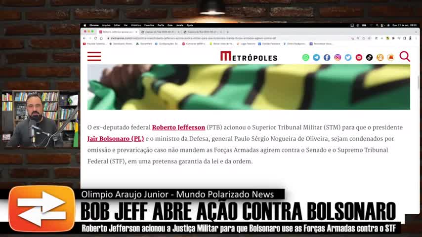 URGENTE - Bob Jeff pede CONDENAÇÃO de Bolsonaro para Justiça MIlitar_ by Mundo Polarizado