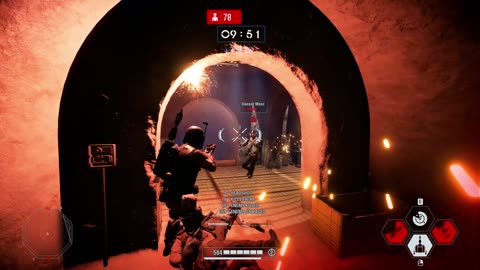 SWBF2: Arcade Onslaught Boba Fett Jabba Palace Gameplay