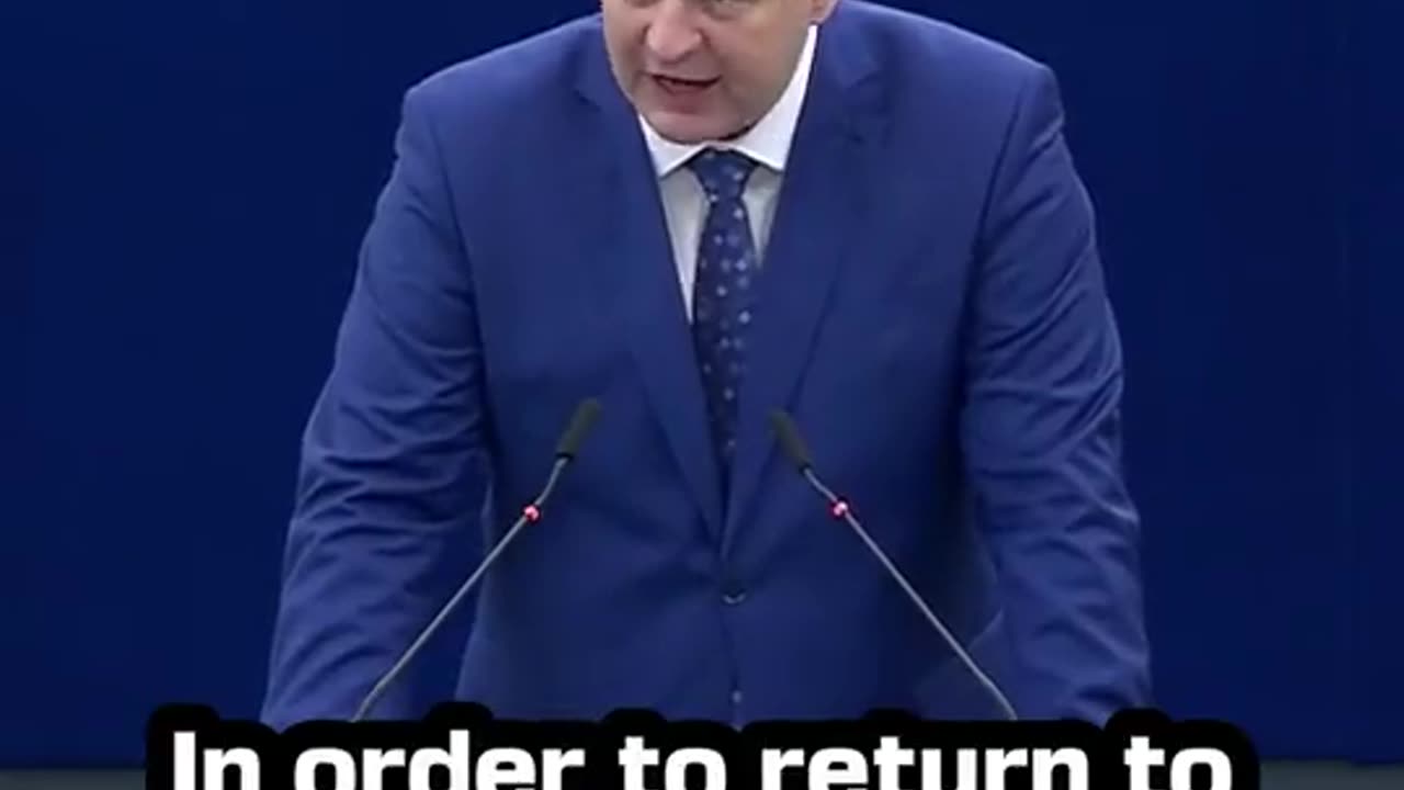 Croatian MEP, Mislav Kolakušić, in the EU parliament