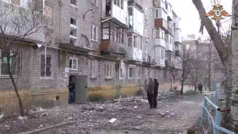 The Ukraine struck the center of Donetsk, killing and maiming people