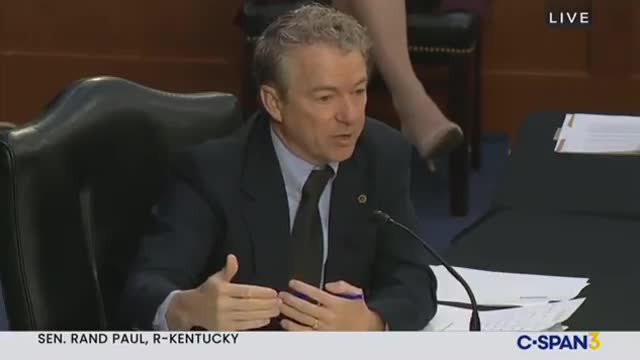 Sen. Rand Paul to Dr. Fauci