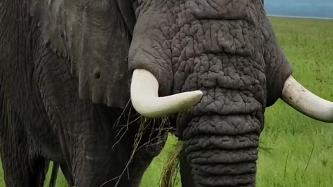 Giant elephant in Tanzania