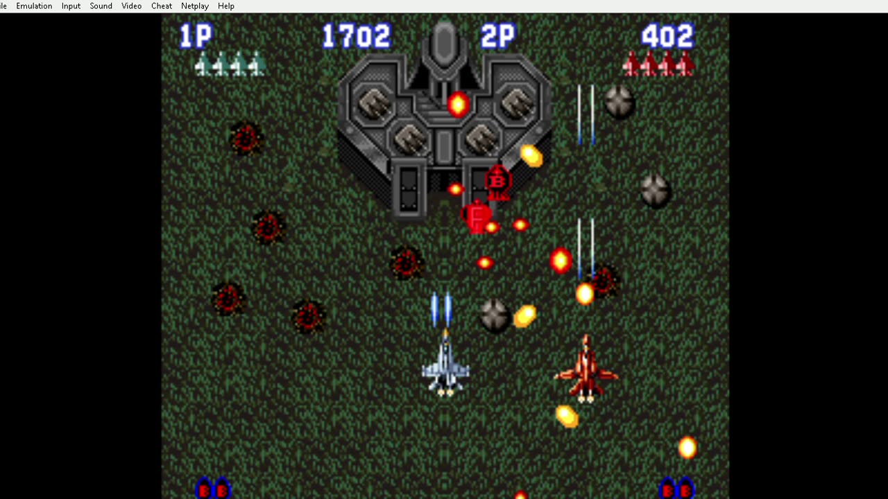 Playing Aero Fighters (USA) Until Game over