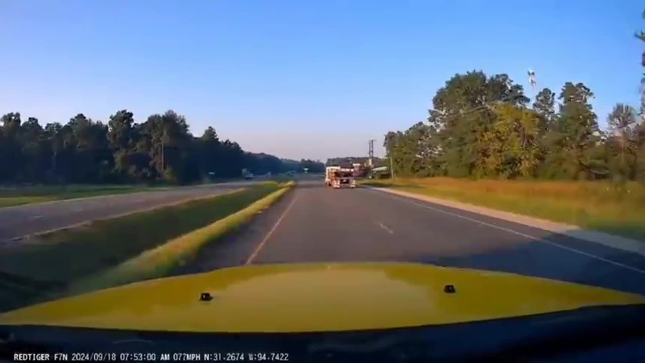 A trucker is blessed to be alive!