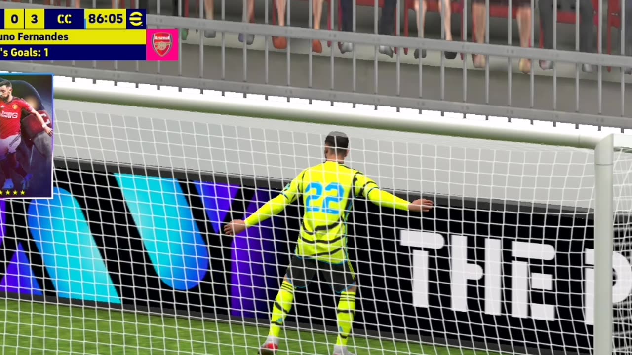 Bruno Near post finesse!