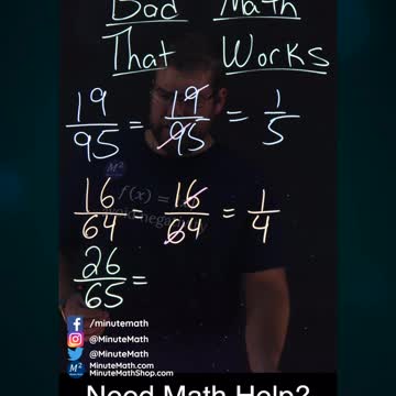 Bad Math That Works | Part 1 | Minute Math #shorts