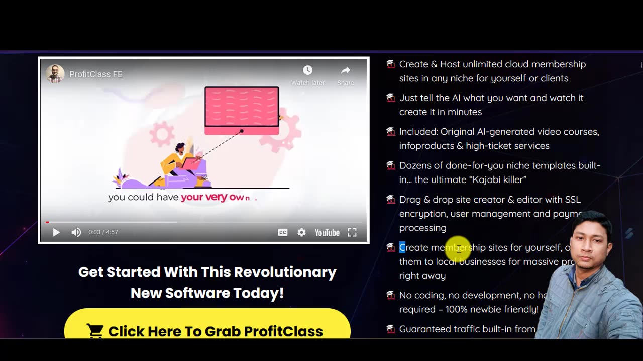 ProfitClass Review 2024 - Create Website. Get Traffic, Make Sales