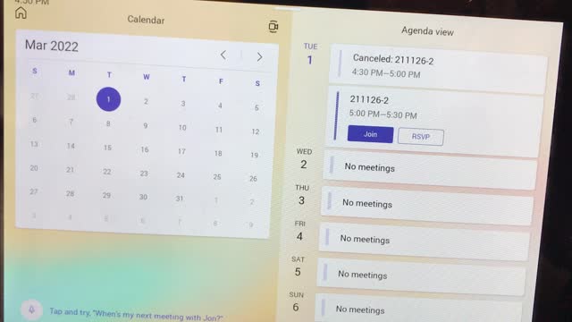 Calendar meeting