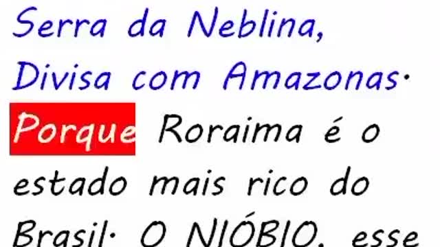 Roraima estado mais rico do Brasil