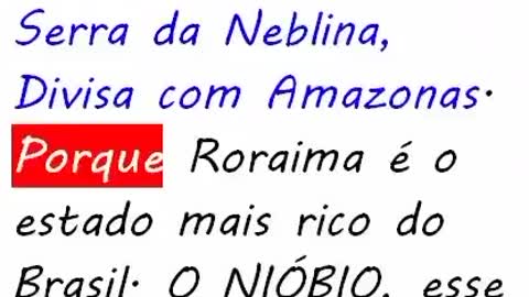 Roraima estado mais rico do Brasil