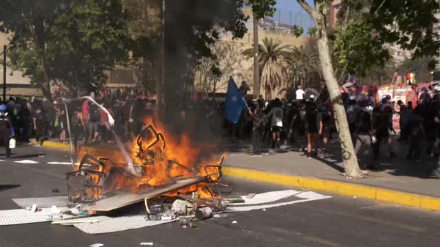 Video: Chile en llamas luego de protestas