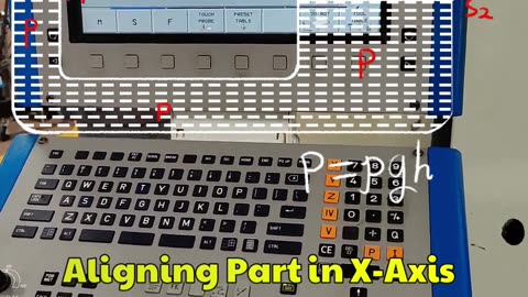 Heidenhain CNC Control Manual X-Axis Alignment #heidenhaincnccontrol