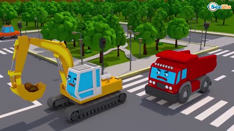 Car Videos for Kids About Tractors vs. Monster Trucks