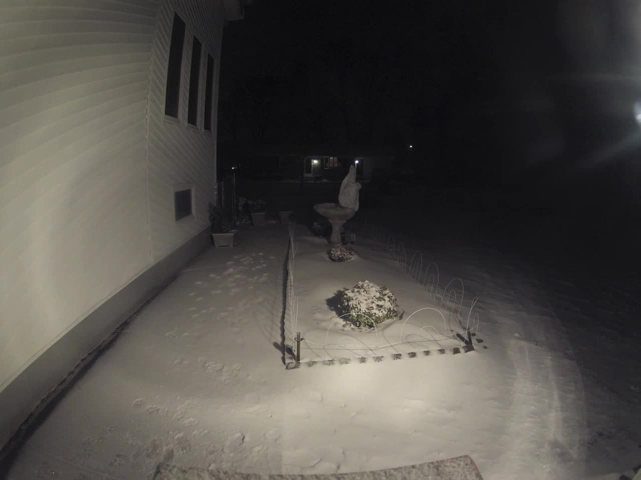 Time Lapse Of Snow Drift Forming in the Blizzard of 2015