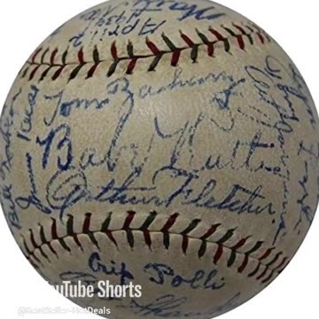 The Finest 1930 NY Yankees Team Signed Baseball Babe Ruth - Autographed Baseballs
