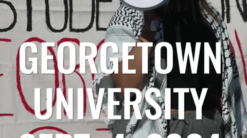 The “martyrs” in Palestine are “suicide bombers” and “terrorists,” says Georgetown student