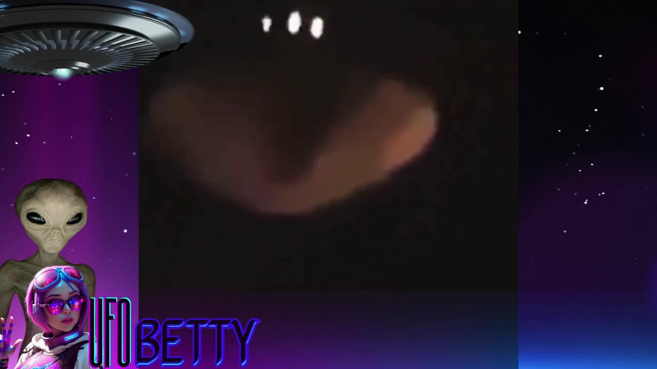 UFO hovers over family, surprises them with a bold display of lights and beams underneath the craft