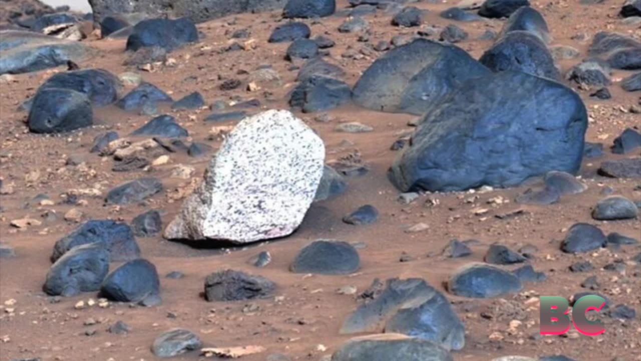 NASA releases clearest view of Mars, blue rocks seen on landscape