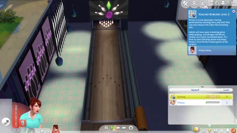 sims 4 bowling when sleepy