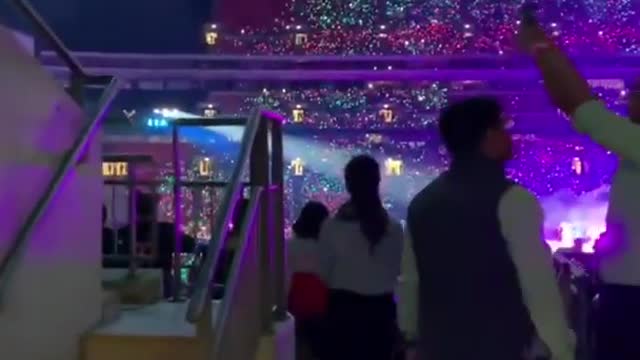 BTS Concert in America 2021.Huge crowd.
