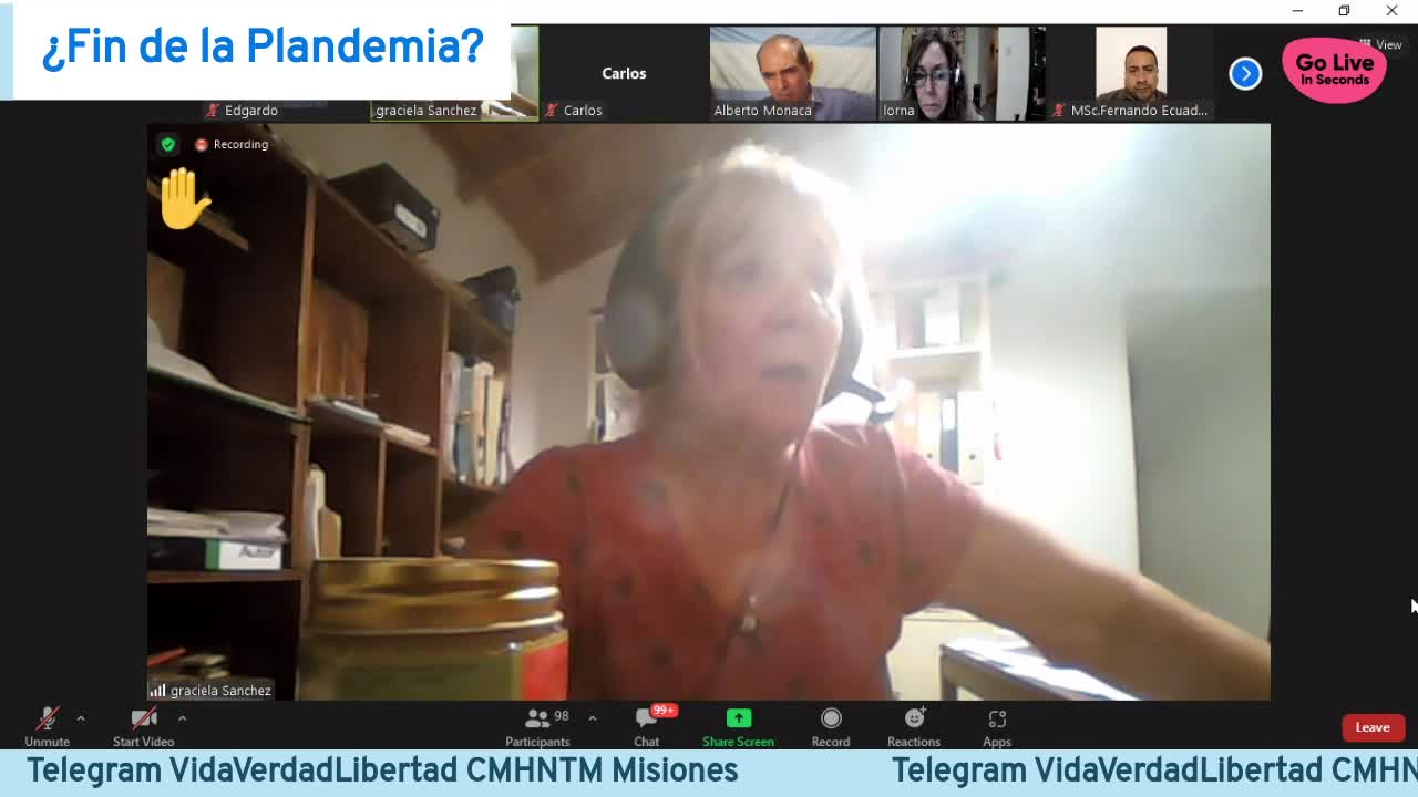 Fin de la Plandemia conferencia CHINDA BRANDOLINO, GETTOR y mas participantes