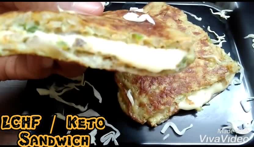 Keto Recipe - Keto Sandwich- Omelette Sandwich