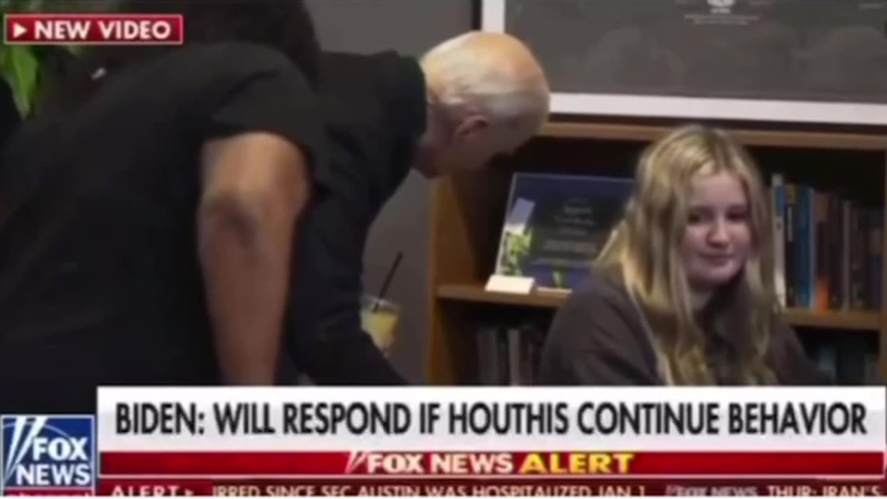 WATCH: Teenage Girl Appears Distressed as President Biden Whispers in Her Ear, Stirring Discomfort