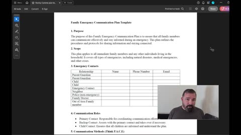 Family Emergency Communication Plan