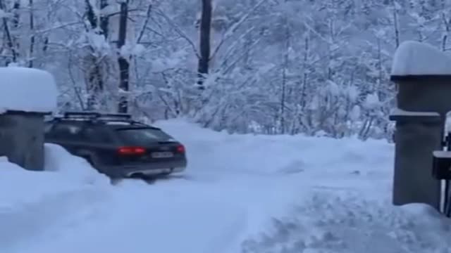 Self-driving cars He made his way through the snow