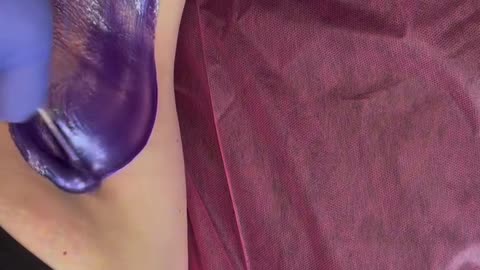 Underarm Waxing with Sexy Smooth Hypnotic Purple Seduction Hard Wax | @lils._esthetics