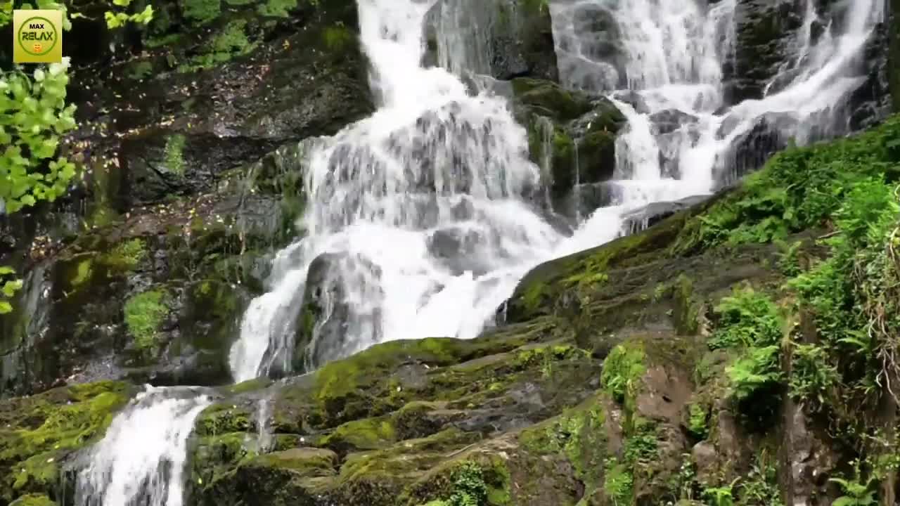 Relaxation Station - 1 Hour Relaxing Music With Waterfall, meditation, Stress Relief