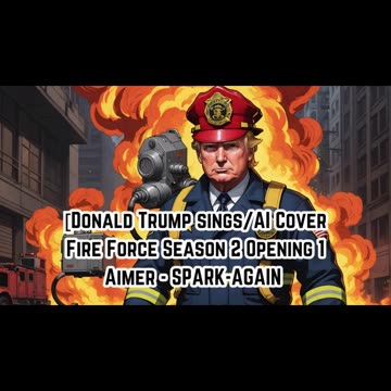 [Donald Trump sings/AI Cover] Fire Force Season 2 Opening 1 Aimer - SPARK-AGAIN
